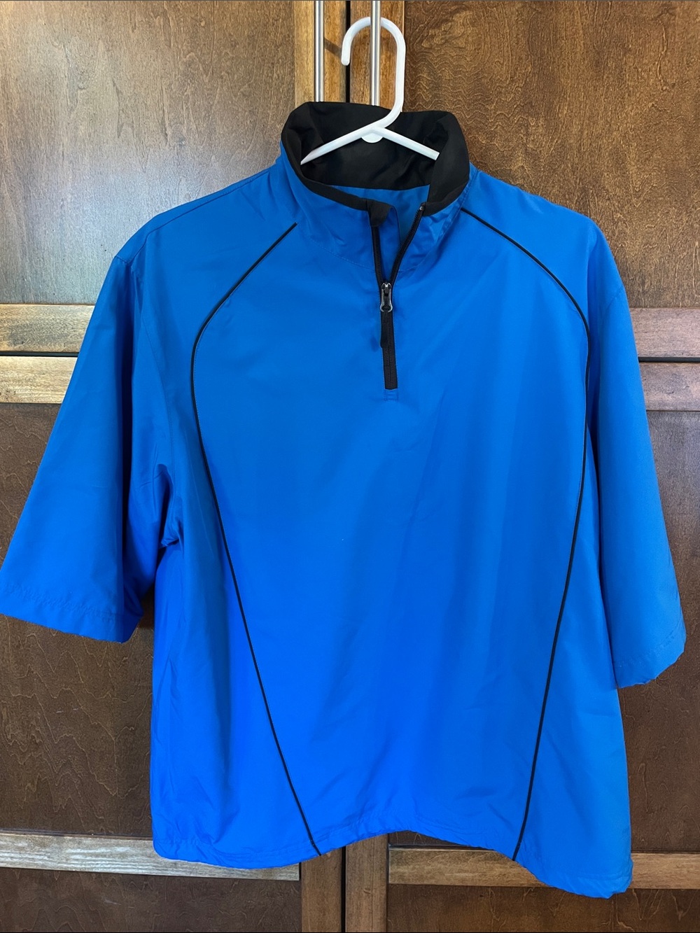 Mike Weir Men's Blue Quarter-Zip Windshirt Jacket